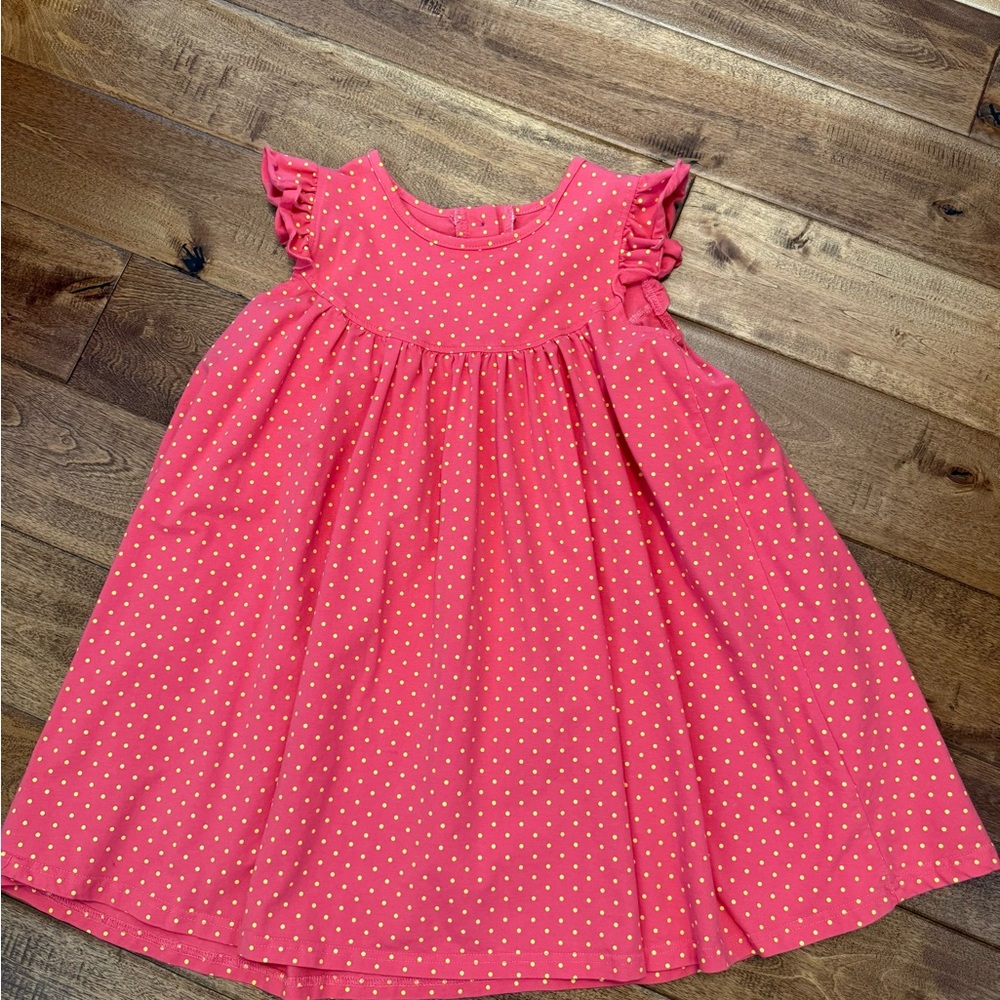 Southern Style Coral pink Polka Dot Dress